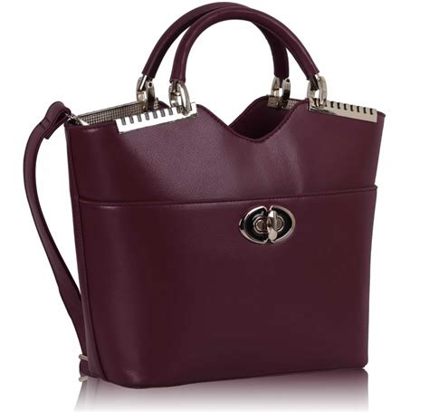 burgundy tote bags for women